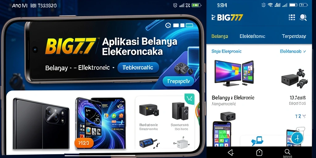 Antarmuka aplikasi BIG777 yang menarik dan mudah dinavigasi.