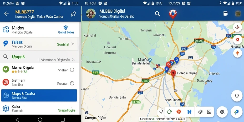 Antarmuka pengguna MLBB777 menampilkan kompas digital yang akurat dan peta interaktif.