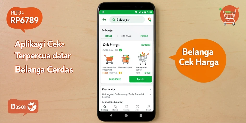 Antarmuka aplikasi RP6789 yang mudah digunakan untuk Cek Harga.