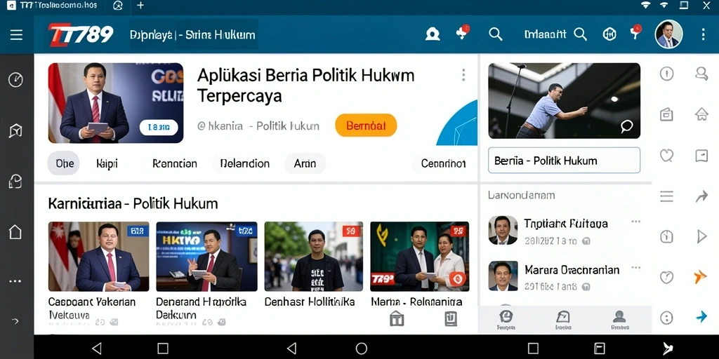 Antarmuka intuitif TT789 untuk berita Politik Hukum.