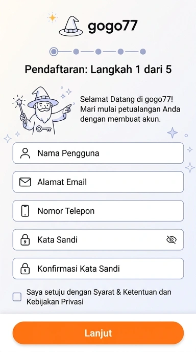 Cara Mudah Registrasi Akun gogo77 untuk Pengguna